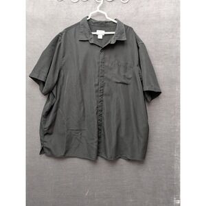 HB Mens 2 Shirts Black & White Short Sleeve Button Up Lot Summer Collared 3XL